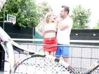 Stepbro Gives Tennis Lesson To Horny Stepsis