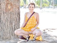 Kylie Playful In The Park