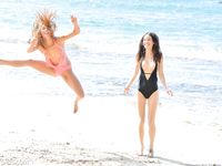 Mary and Aubrey Beach Bunnies