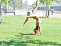 Mary bottomless at the park
