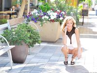 Emily spreads in heels