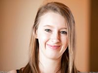 Felicia takes on a huge dildo