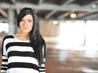 Marletta in the parking garage getting naked