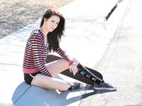 Aiden gets emo and tires to skateboard topless