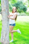 Kiera goes for a jog naked