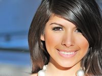 Leila does cartwheels topless outside