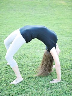 Orianna plays in a public park