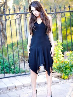 Shana flashes her stuff in the park