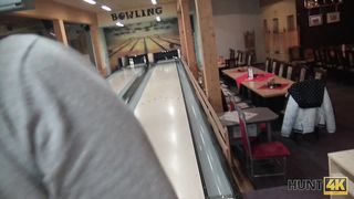 Cuckold allows guy please his cute GF right in bowling club